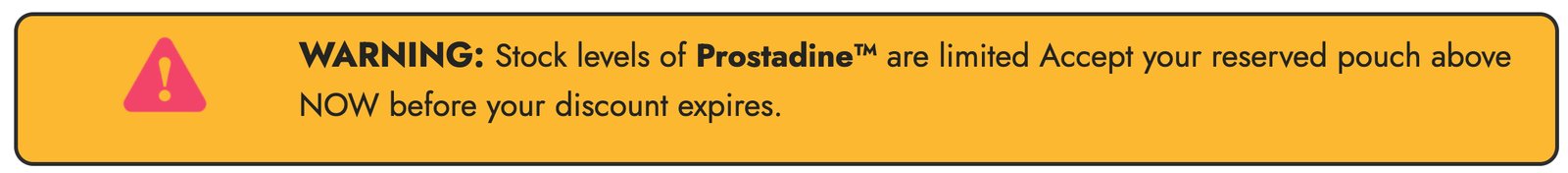 Prostadine - WARNING